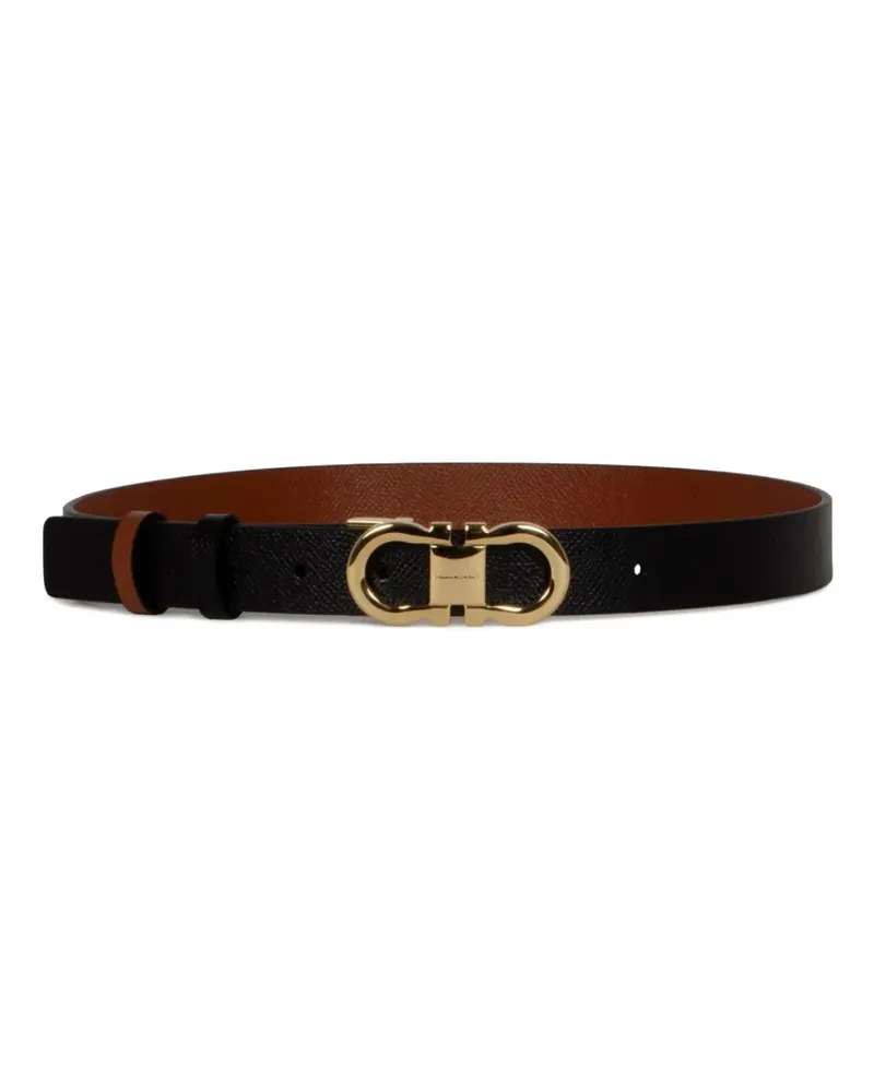 Ferragamo Gancini buckle belt - Schwarz Schwarz