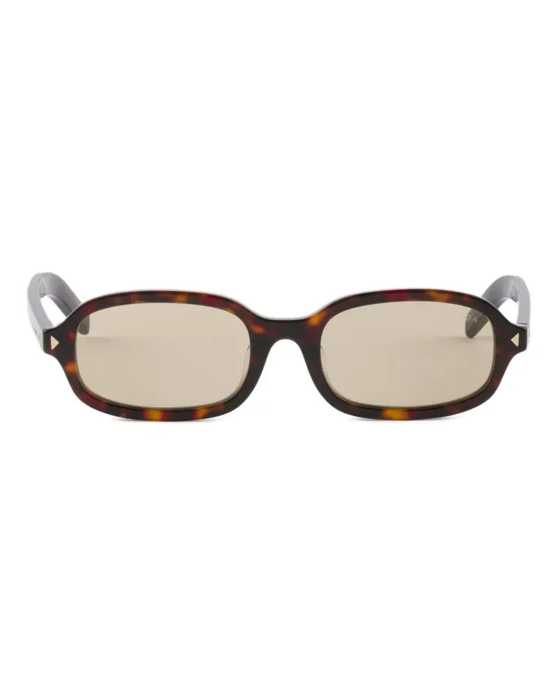 Prada sunglasses with the iconic metal plaque - Braun Braun