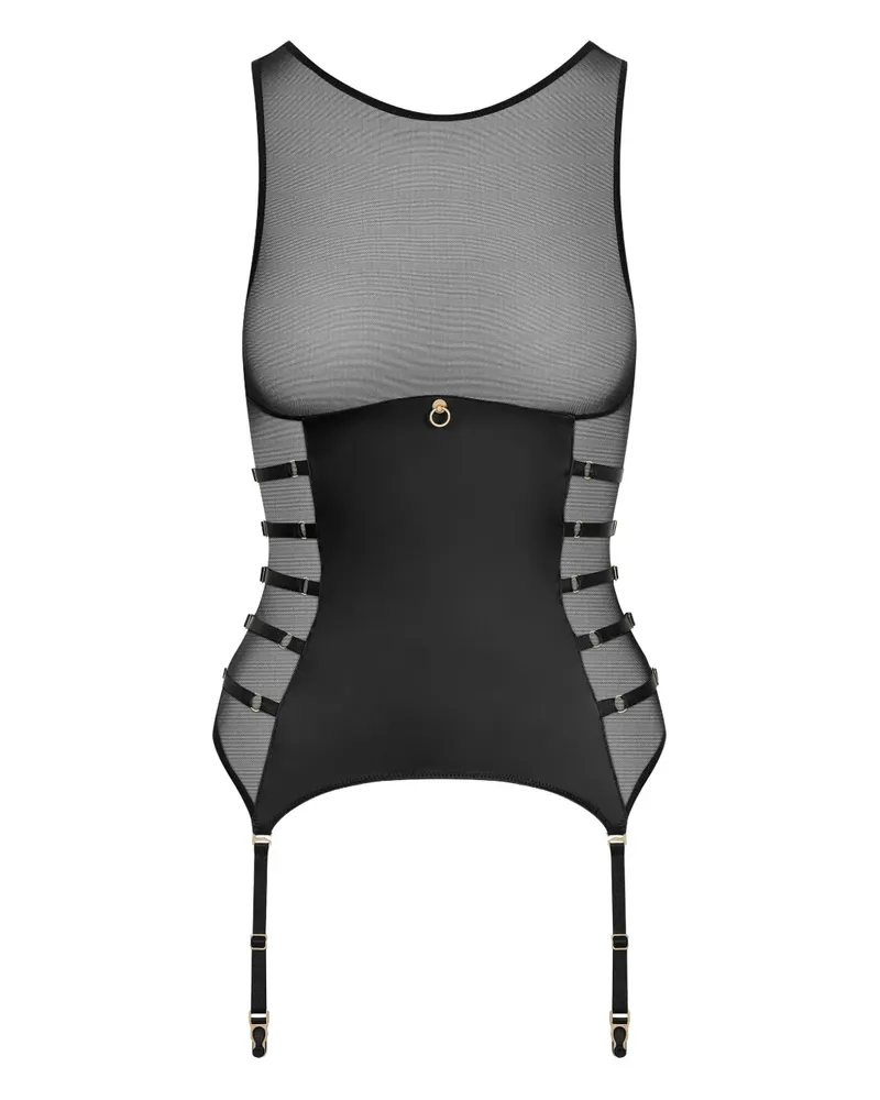 Maison Close Chambre Noire Top - Schwarz Schwarz