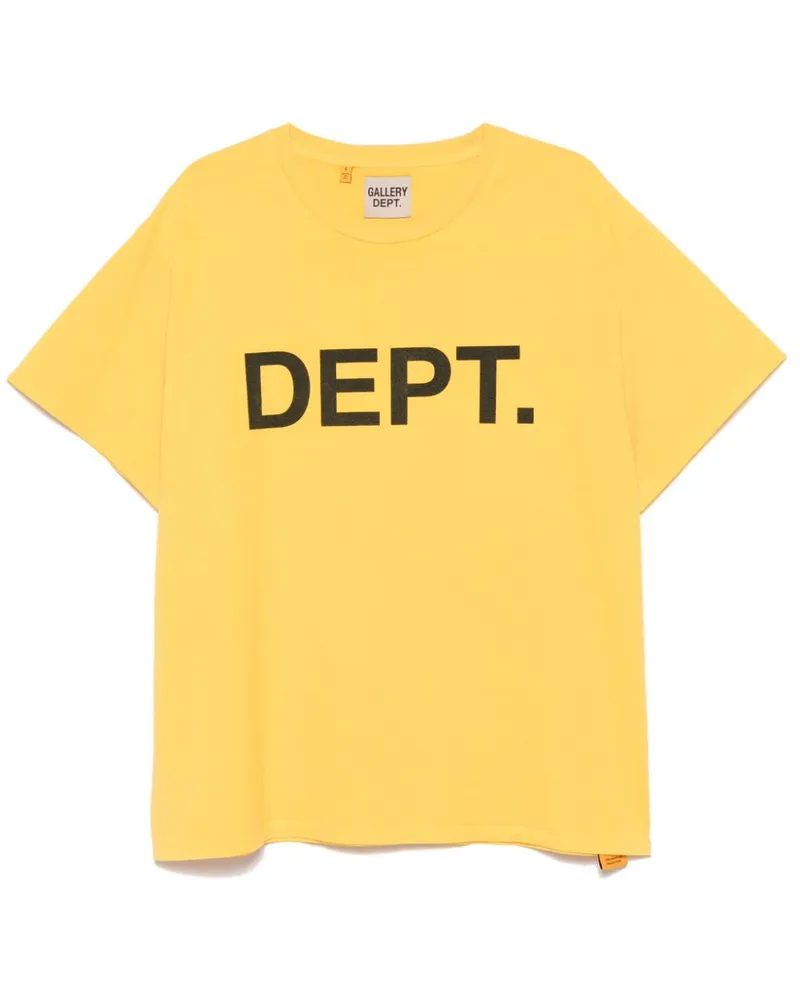 GALLERY DEPT. T-Shirt mit Logo-Print - Gelb Gelb
