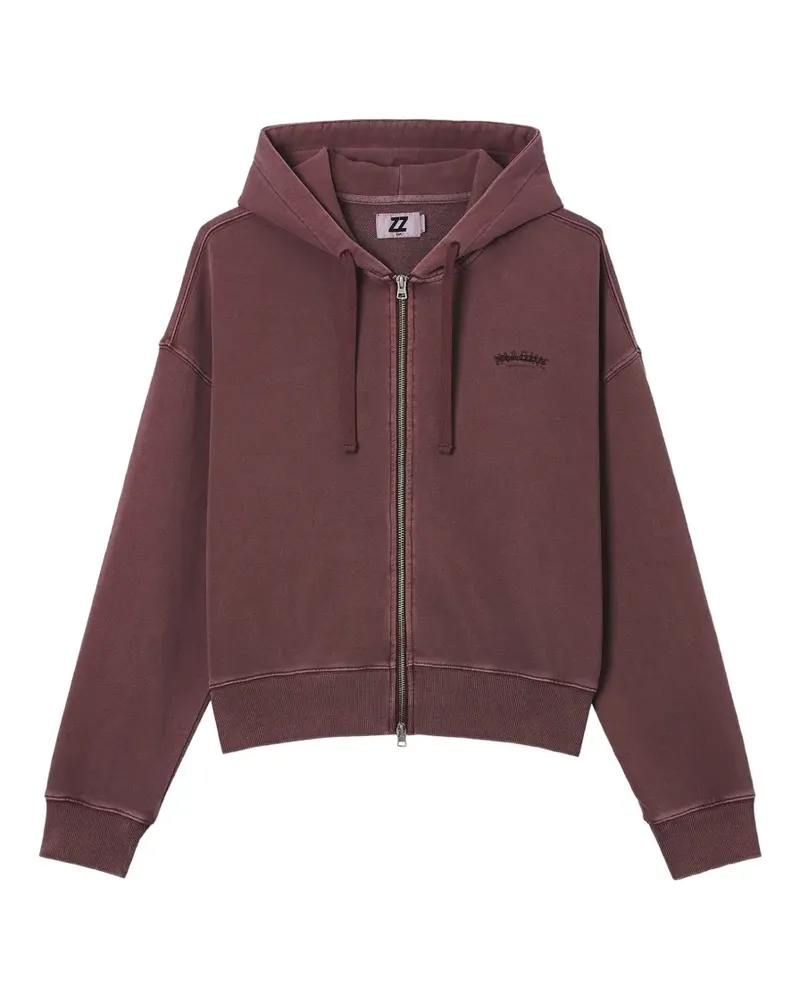 Izzue Kapuzenjacke mit Logo-Stickerei - Rot Rot