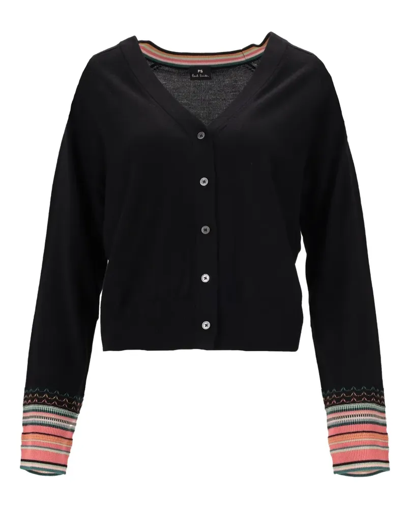 Paul Smith Cardigan mit V-Ausschnitt - Schwarz Schwarz