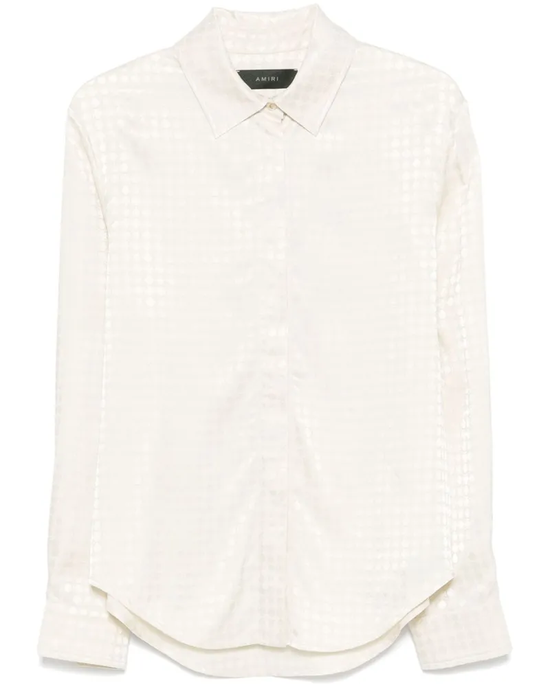 Amiri Hemd mit MA-Monogramm - Nude Nude