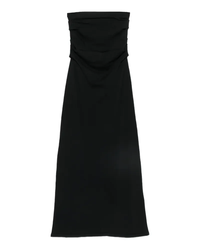 ARMARIUM Pernilla ruched-detail maxi skirt - Schwarz Schwarz