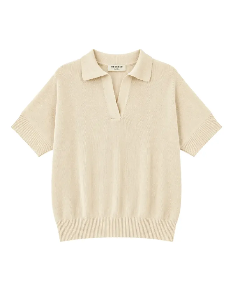 Max Mara short-sleeve polo sweater - Nude Nude
