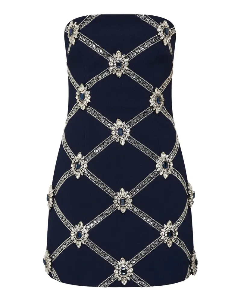 Rebecca Vallance Crown Jewel Minikleid - Blau Blau