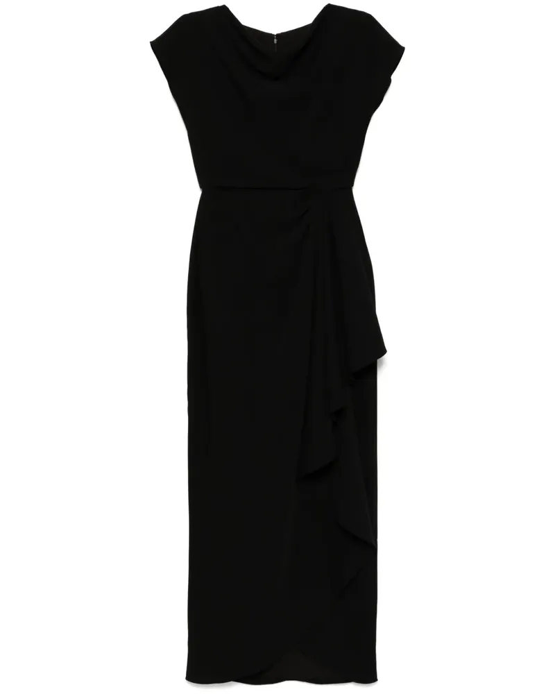 Amsale Drapiertes Abendkleid aus Krepp - Schwarz Schwarz