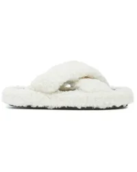 APPARIS Slipper aus Faux Shearling Weiß