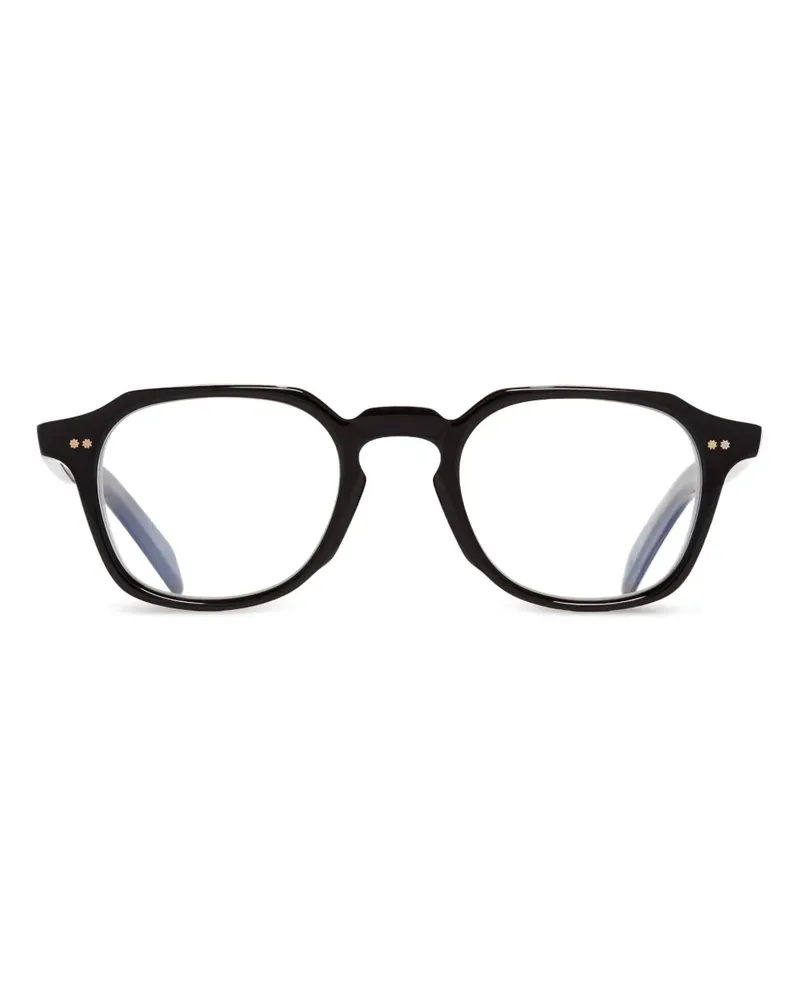 Cutler and Gross Brille mit rundem Gestell - Schwarz Schwarz
