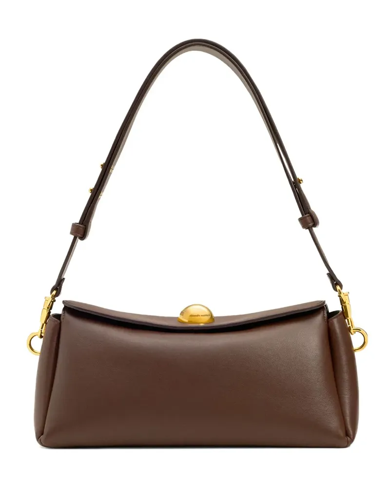 AMI Paris Carrousel Schultertasche - Braun Braun
