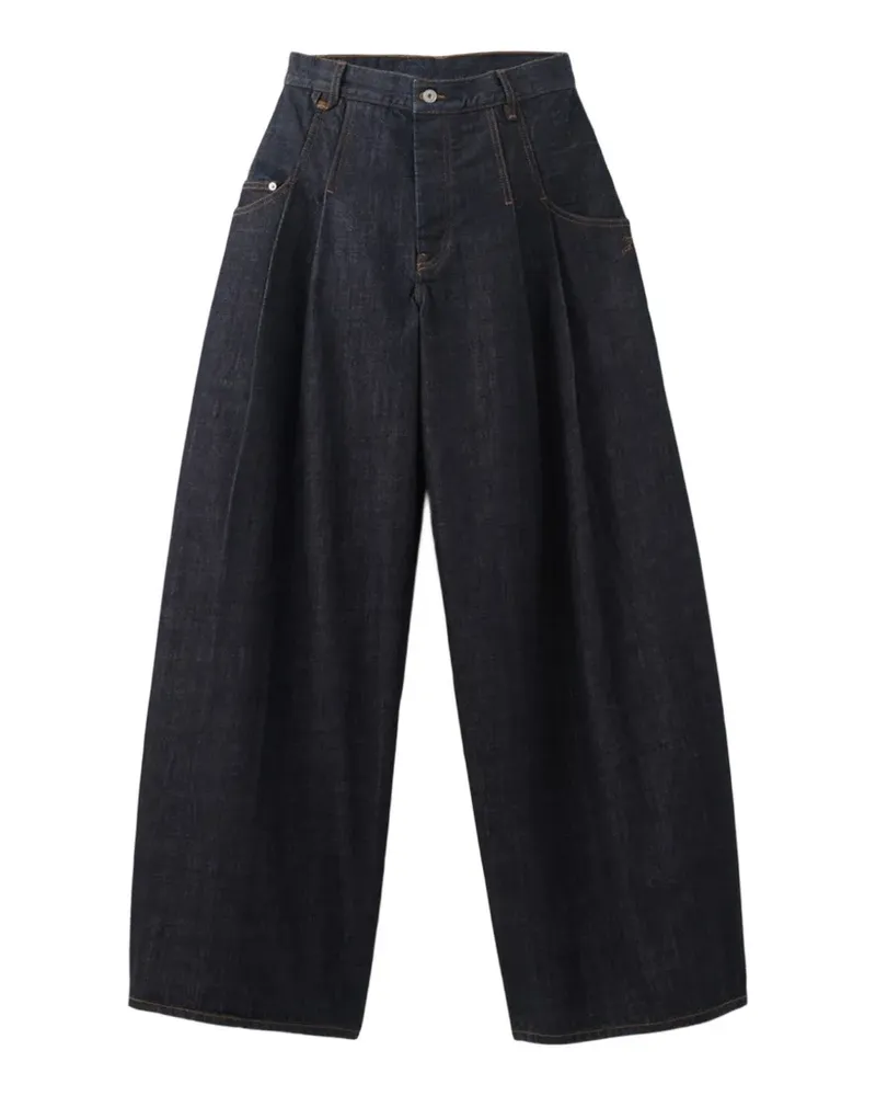 Jacquemus Souro de-Nîmes pleated jeans - Blau Blau