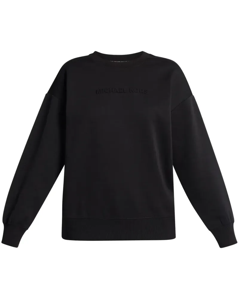 Michael Kors Sweatshirt mit Logo-Prägung - Schwarz Schwarz