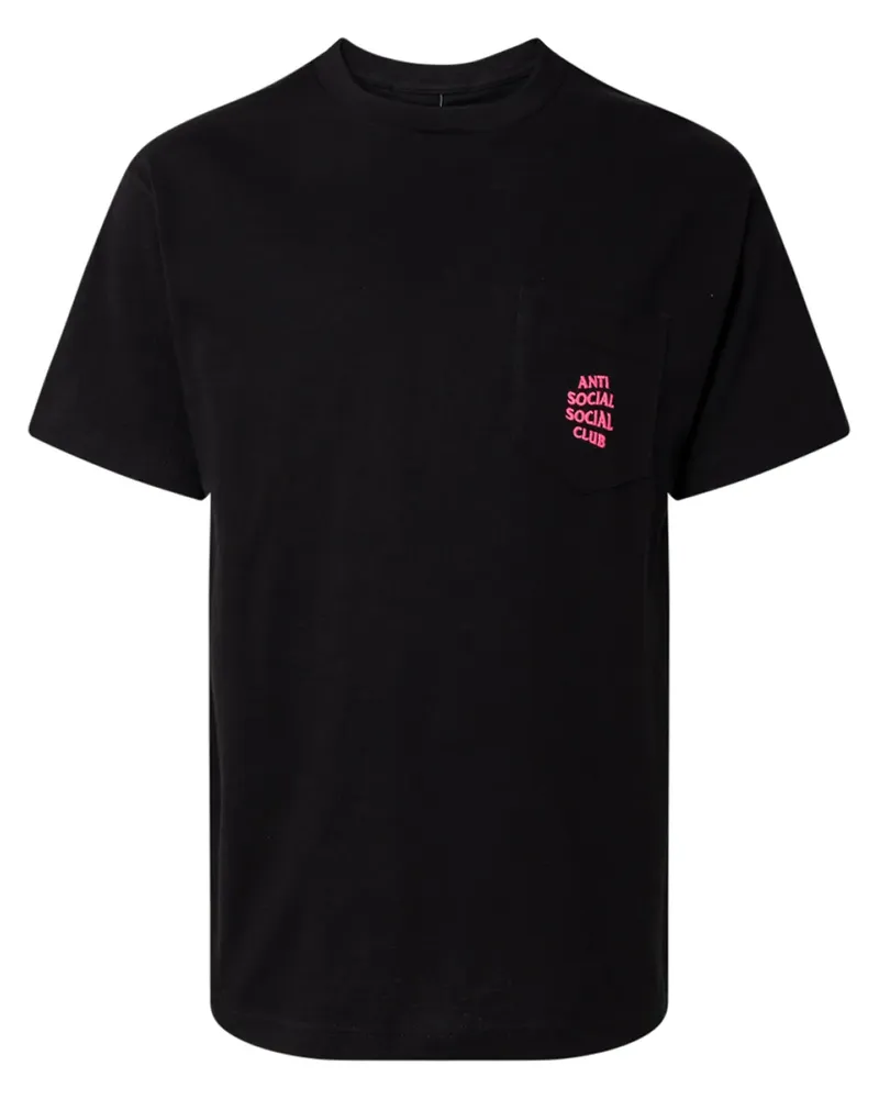 Anti Social Social Club Cross My Heart Pocket T-Shirt - Schwarz Schwarz