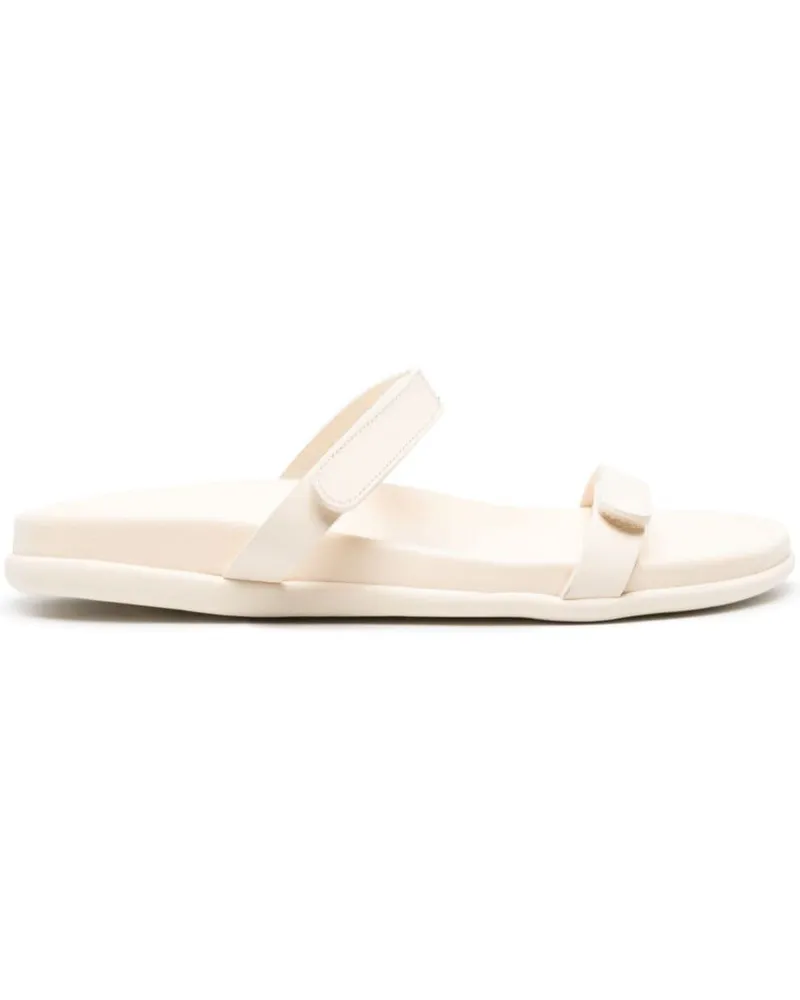 Ancient Greek Sandals Idra Pantoletten aus Leder - Weiß Weiß