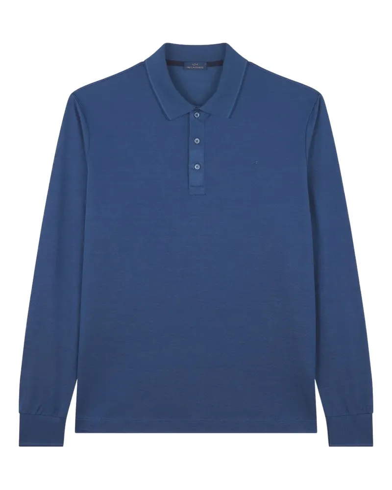 Paul & Shark Poloshirt mit Shark Fin-Stickerei - Blau Blau