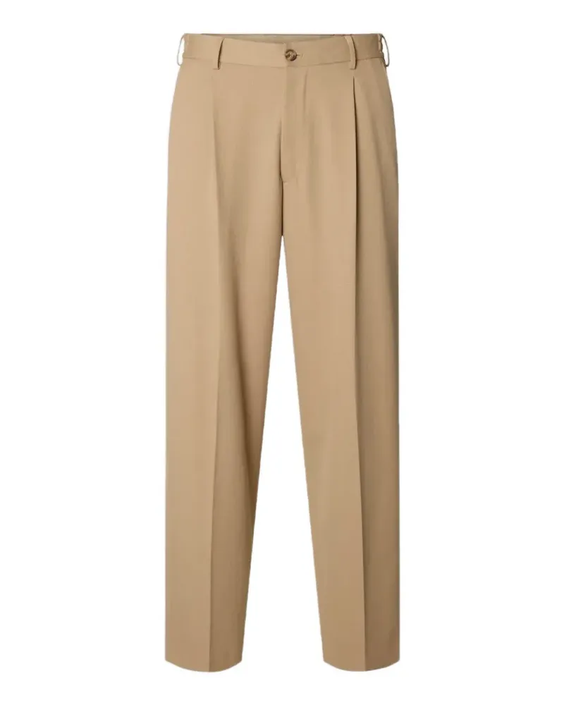 Selected 220 pleated trousers - Nude Nude