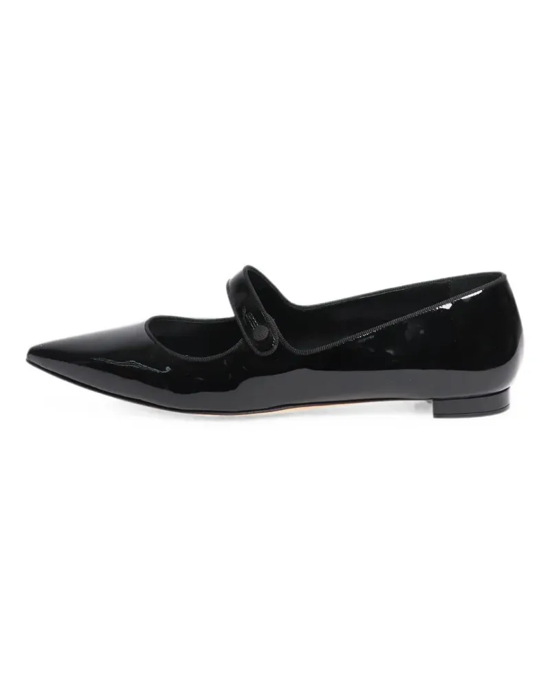 Manolo Blahnik pointed-toe flat pumps - Schwarz Schwarz