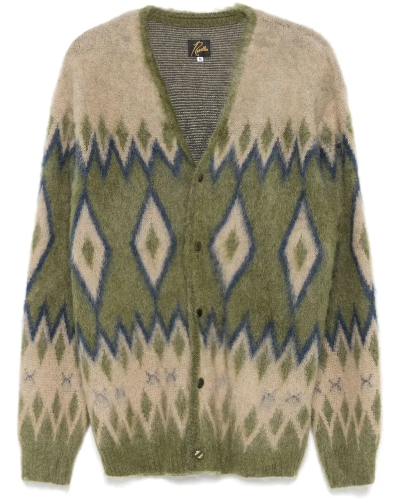NEEDLES Cardigan mit Jacquardmuster - Grün Grün
