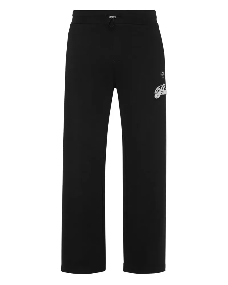 Philipp Plein Jogginghose mit Logo-Patch - Schwarz Schwarz