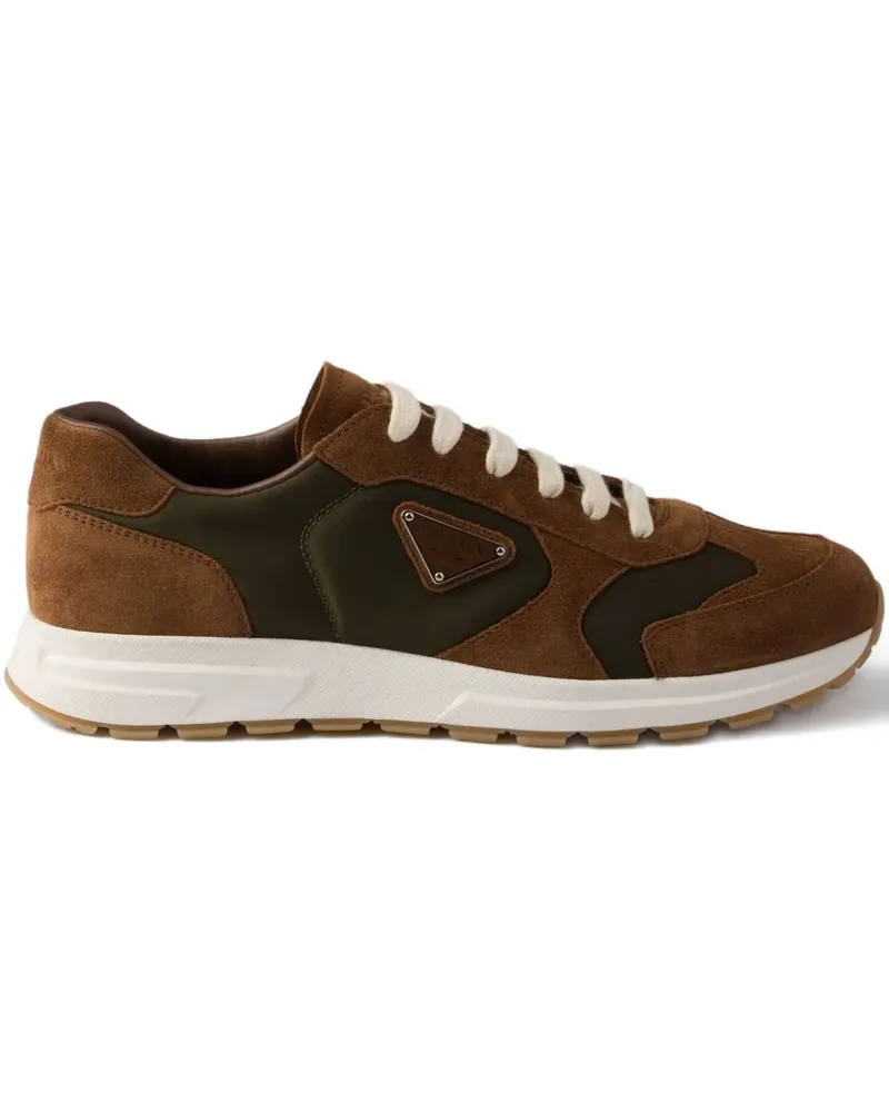 Prada Sneakers mit Wildledereinsätzen - Braun Braun