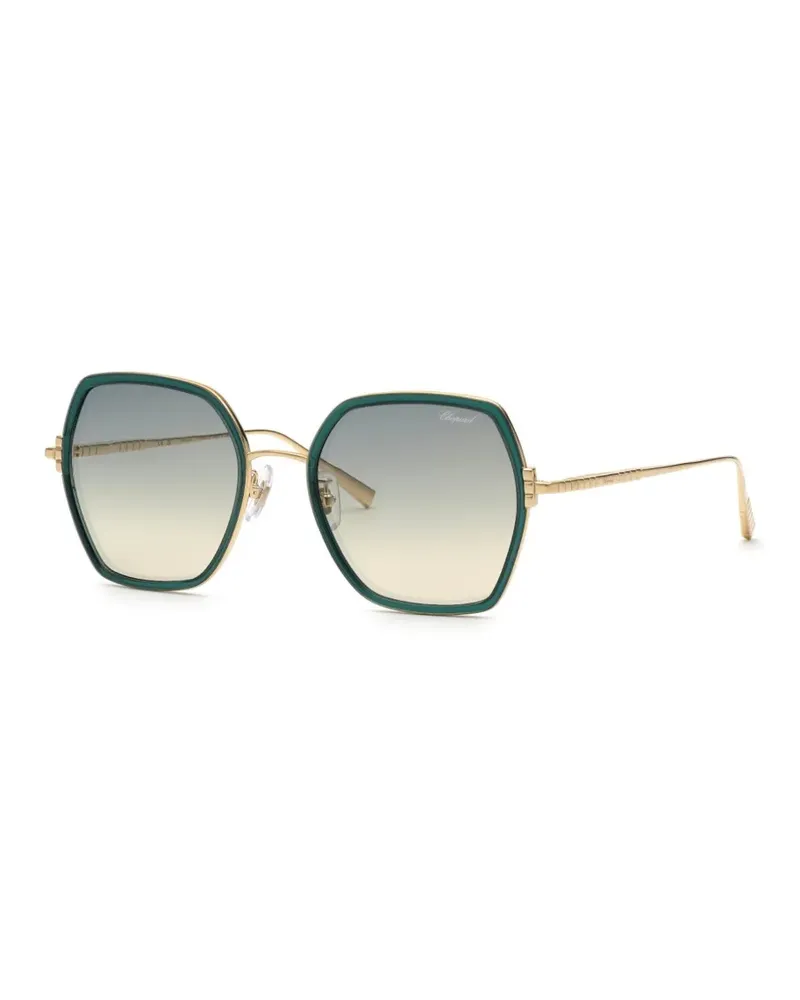 Chopard Sonnenbrille mit geometrischem Gestell - Grün Grün