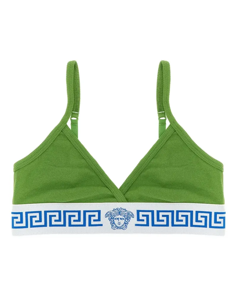 Versace Medusa ribbed bra - Grün Grün