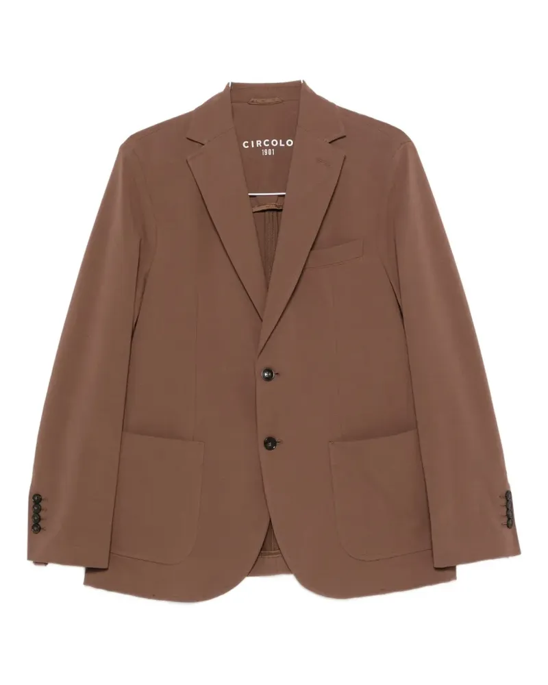 CIRCOLO 1901 single-breasted blazer - Braun Braun