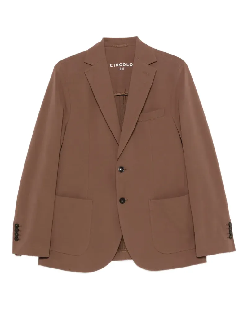 CIRCOLO 1901 single-breasted blazer - Braun Braun