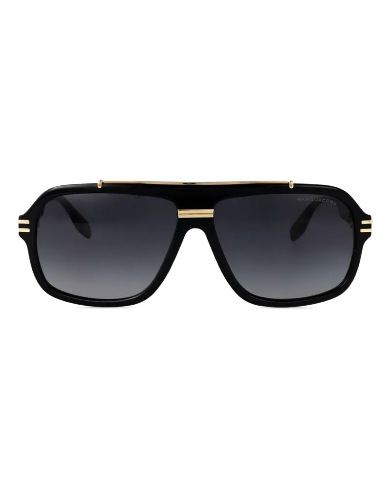 Marc Jacobs Sonnenbrille mit eckigem Gestell - Schwarz Schwarz