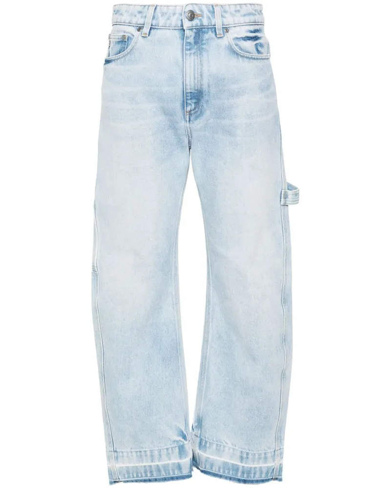 Stella McCartney Halbhohe Tapered-Jeans Blau