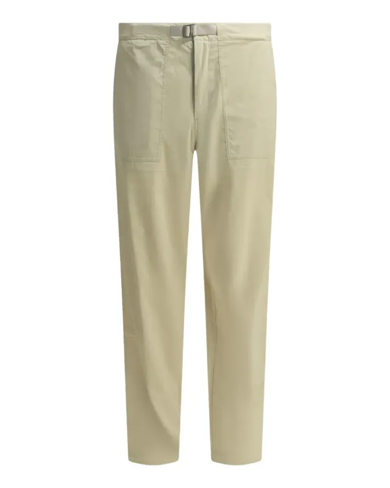 Houdini belted logo-embroidered trousers - Nude Nude