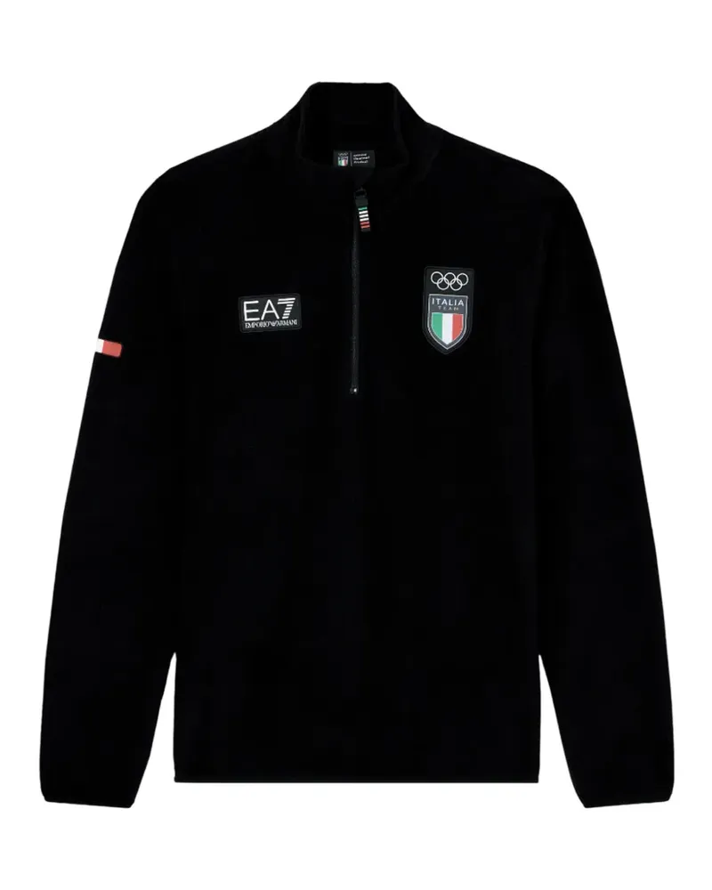 EA7 half-zip sweatshirt - Schwarz Schwarz