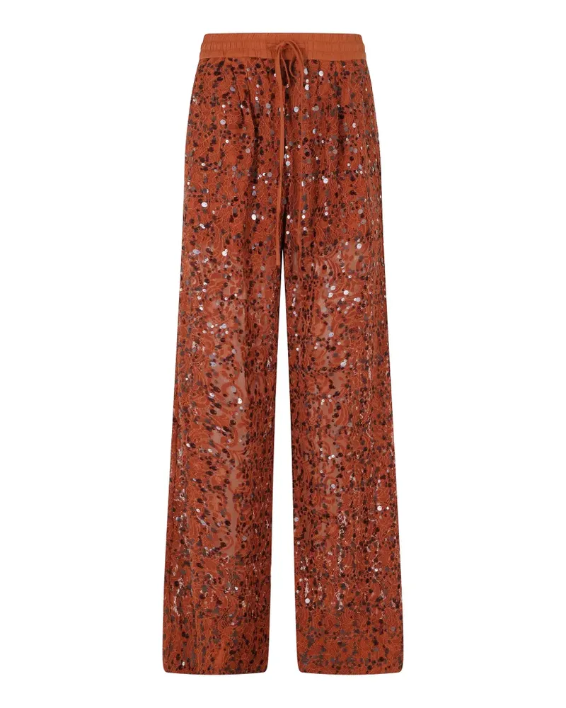 Essentiel Hose mit Pailletten - Orange Orange