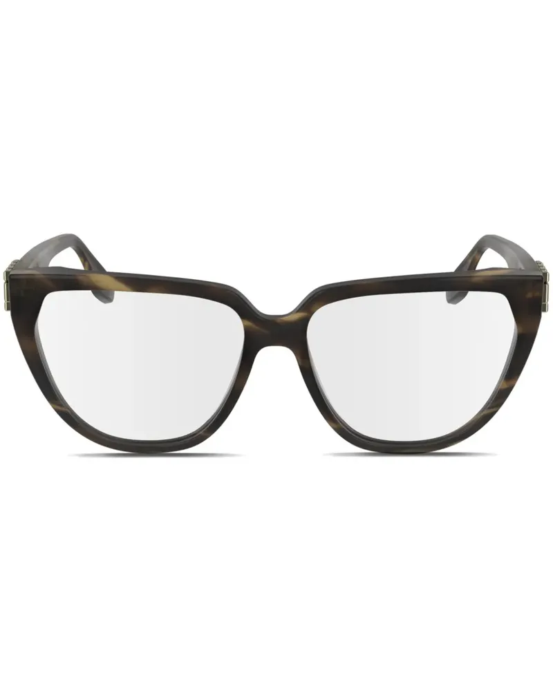 Victoria Beckham Gestreifte Brille - Grün Grün