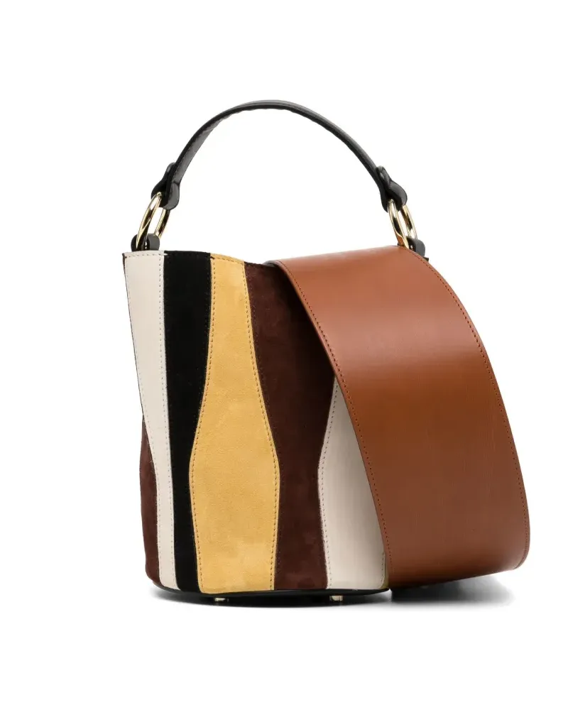 Colville Handtasche im Patchwork-Design - Braun Braun