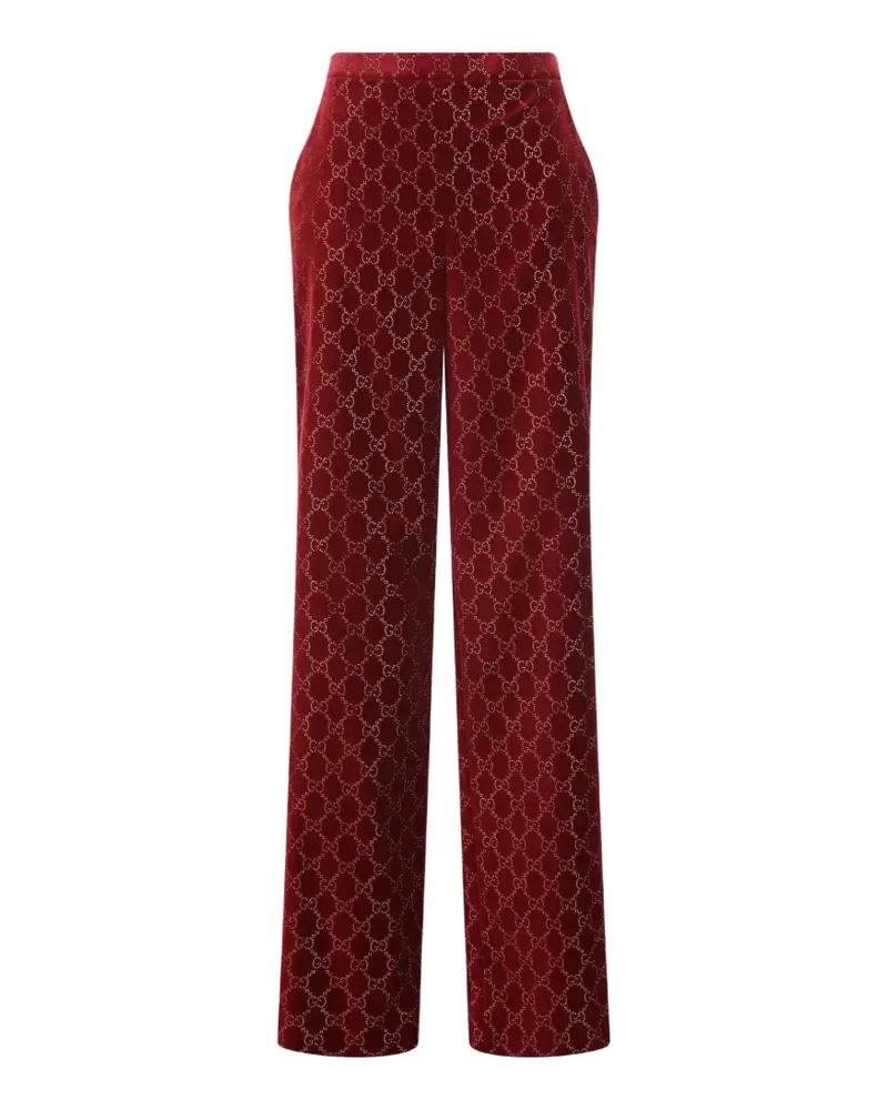 Gucci velvet trousers - Rot Rot