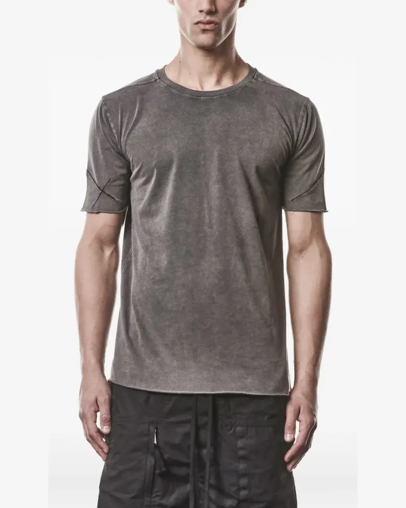 THOM KROM T-Shirt mit paspelierten Nähten - Grau Grau