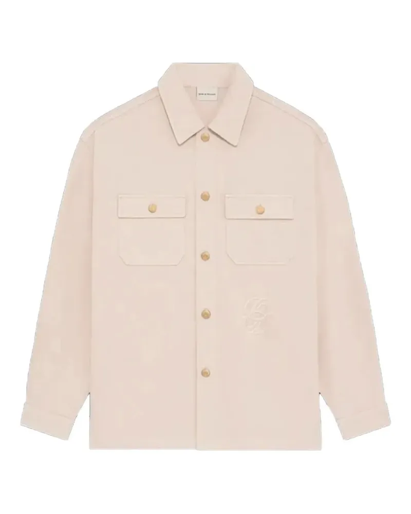 Drôle de Monsieur pocket button denim shirt - Nude Nude