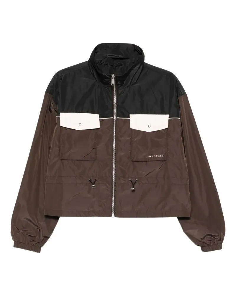 P.E. NATION Jacke mit Reißverschluss und Tasche - Braun Braun