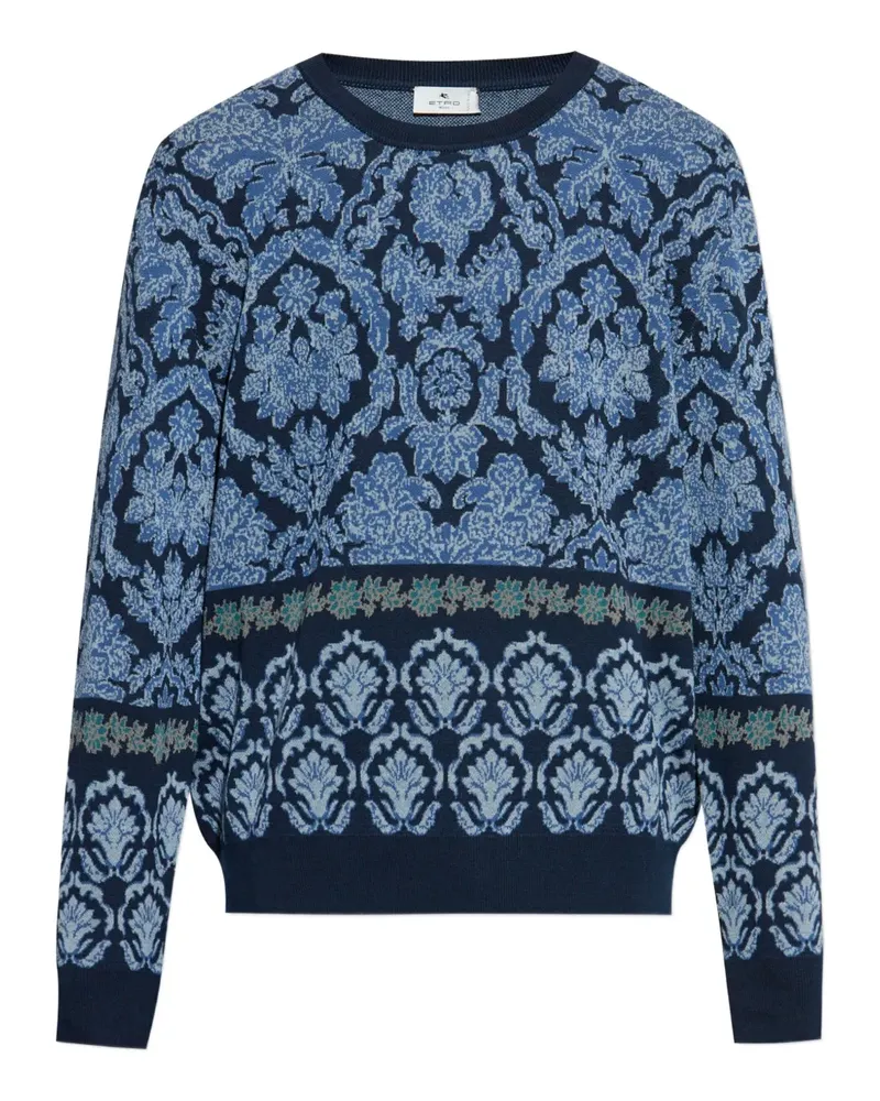 Etro Pullover mit Blumenmuster - Blau Blau