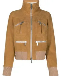 Dsquared2 Bomberjacke mit Reißverschluss Nude