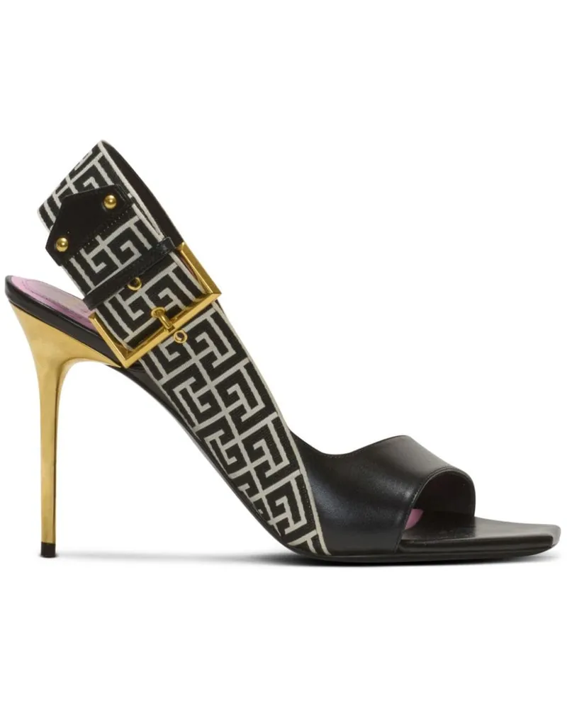 Balmain Ruby Sandalen 95mm - Schwarz Schwarz