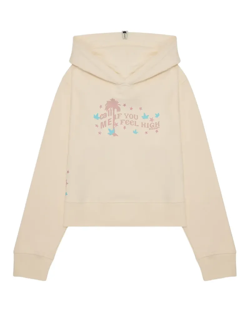 Palm Angels Feel High Hoodie mit grafischem Print - Nude Nude