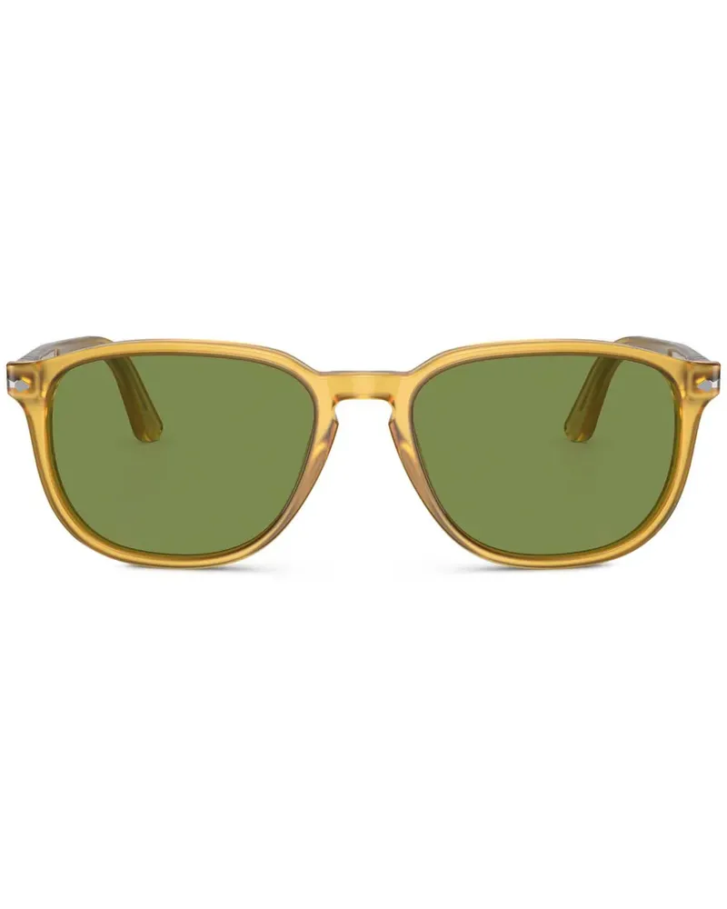 Persol Sonnenbrille mit eckigem Gestell - Gelb Gelb