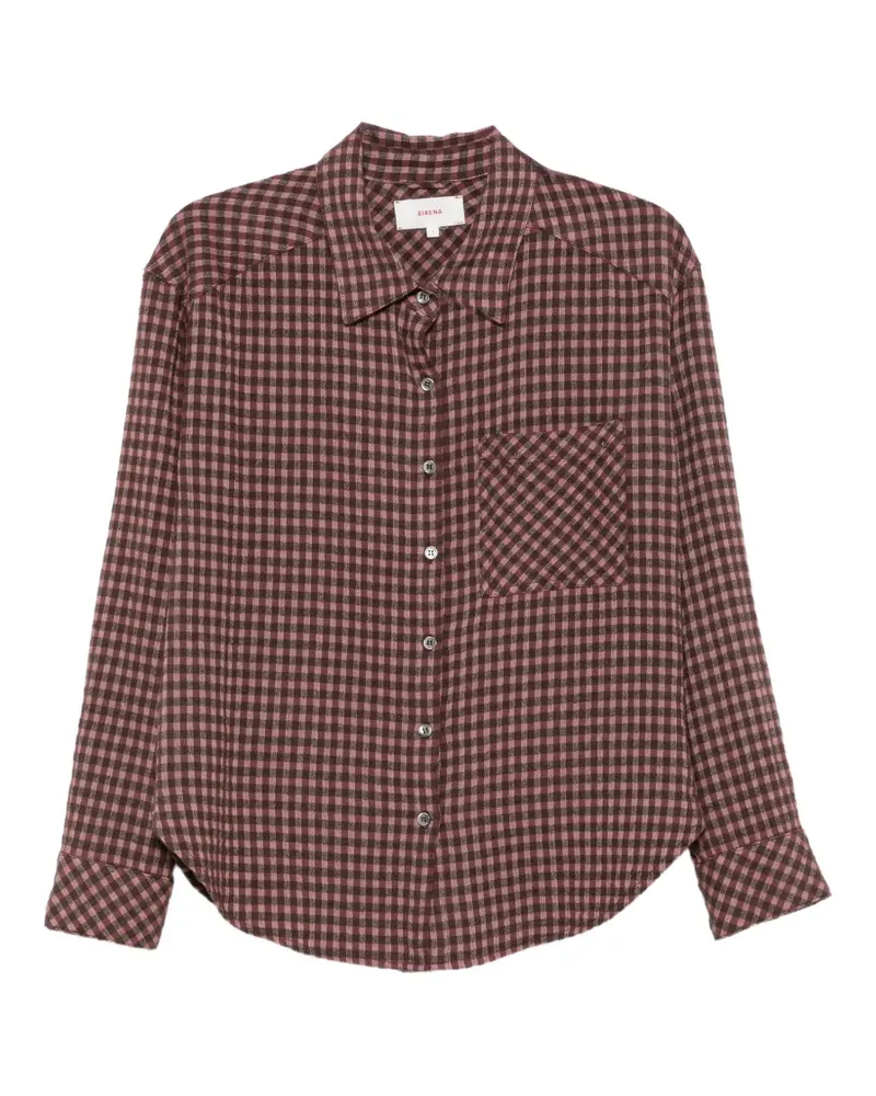 Xírena Jordy checked buttoned-down shirt - Rosa Rosa