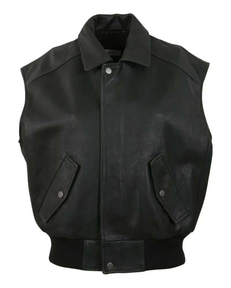 Haikure Val leather gilet - Schwarz Schwarz