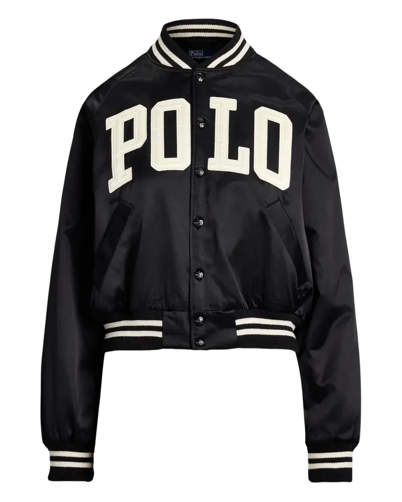 Ralph Lauren Bomberjacke mit Logo-Detail - Schwarz Schwarz
