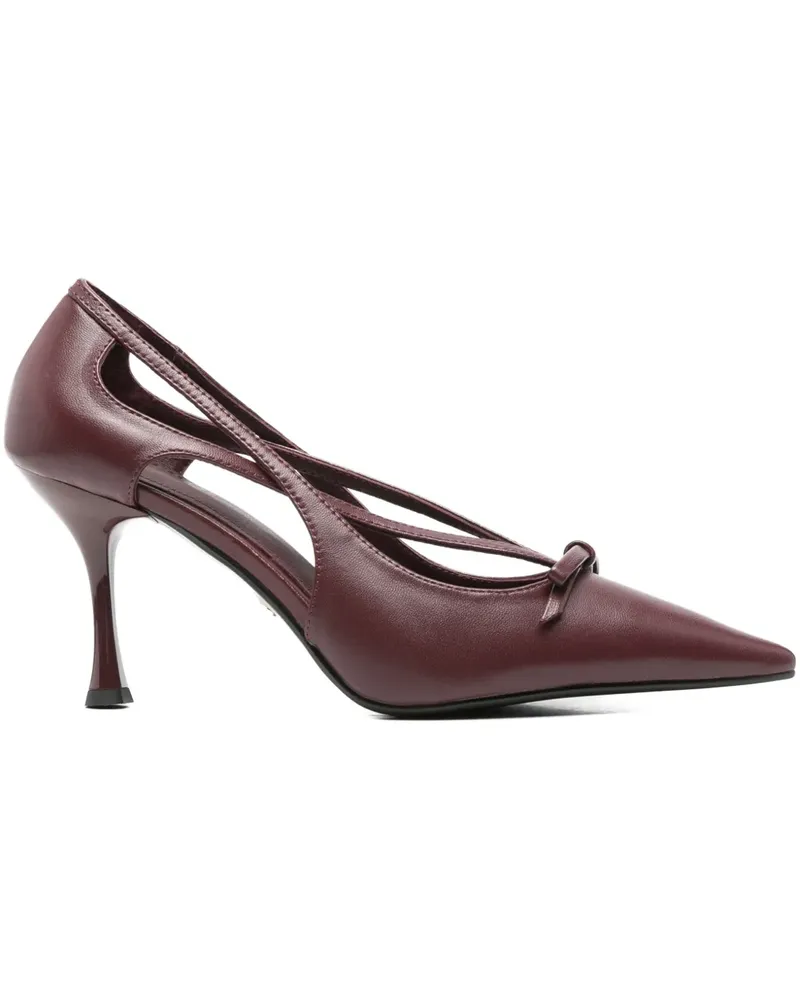 Lola Cruz cut-out heeled pumps - Rot Rot