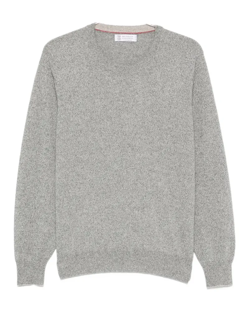 Brunello Cucinelli cashmere crew-neck sweater - Grau Grau