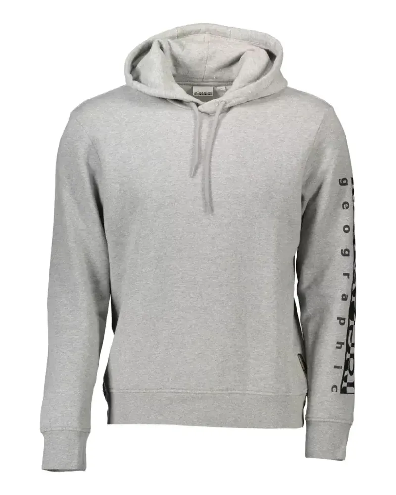 Napapijri graphic-print hoodie - Grau Grau